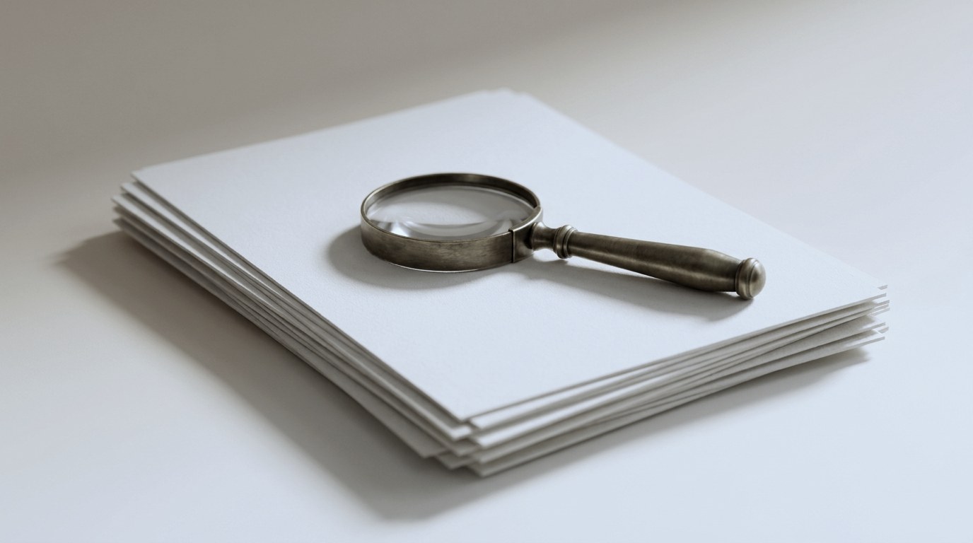 Quality control workspace with sample jars and documents